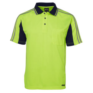 JB'S HI VIS S/S ARM TAPE POLO