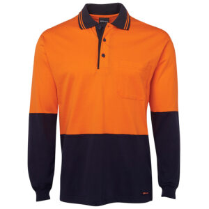 JB'S HI VIS L/S COTTON POLO