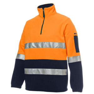 JB'S HI VIS (D+N) 1/2 ZIP POLAR FLEECE