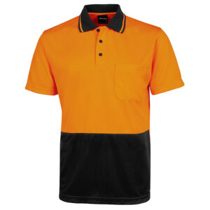 JB'S HI VIS JACQUARD NON CUFF S/S POLO