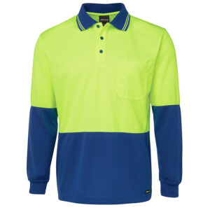 JB'S HI VIS L/S TRADITIONAL POLO