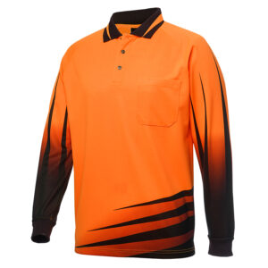 JB'S HI VIS L/S RIPPA SUB POLO
