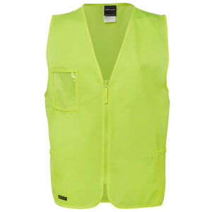 JB'S HI VIS ZIP SAFETY VEST