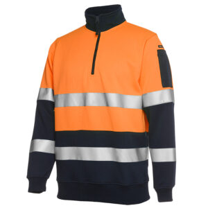 JB'S HI VIS BIOMOTION D+N 1/2 ZIP FLEECY SWEAT