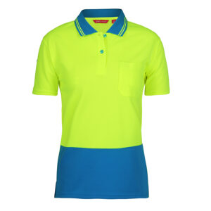 JB'S LADIES HI VIS S/S COMFORT POLO