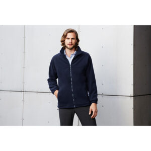 BIZ MENS PLAIN MICRO FLEECE JACKET