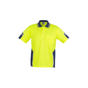 Syzmik Mens Hi Vis Squad Short Sleeve Polo