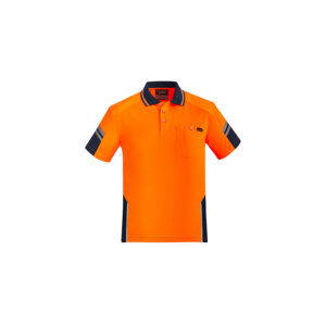 Syzmik Mens Reinforced Hi Vis Squad Short Sleeve Polo