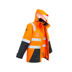 Syzmik Mens Hi Vis 4 in 1 Waterproof Jacket
