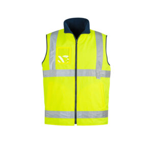 Syzmik Mens Hi Vis Lightweight Fleece Lined Vest