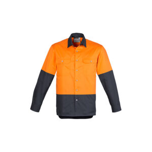 Syzmik Mens Hi Vis Spliced Industrial Shirt