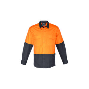 Syzmik Mens Rugged Cooling Hi Vis Spliced Shirt