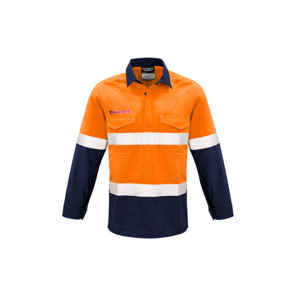 ZW133_OrangeNavy_Front ZW133_OrangeNavy_Front