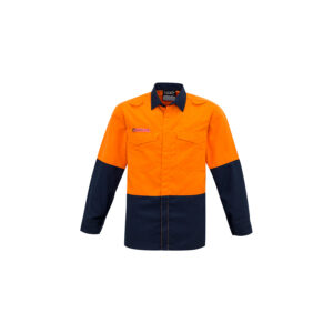 Syzmik Mens Hi Vis Spliced Shirt (Fire Rated)