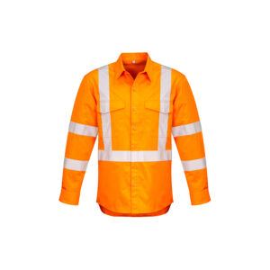 Syzmik Mens Hi Vis X Back Taped Shirt