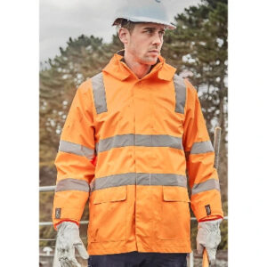 Unisex Hi Vis VIC Rail 4 In 1 Waterproof Jacket