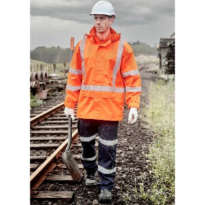 Mens Hi Vis X Back Ultralite Waterproof Jacket
