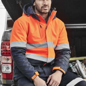 Syzmik Unisex Hi Vis Antarctic Softshell Taped Jacket