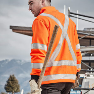 Syzmik Unisex Hi Vis X Back Rail Jumper