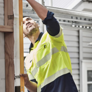 Syzmik Mens Hi Vis Outdoor Segmented Tape L/S Shirt