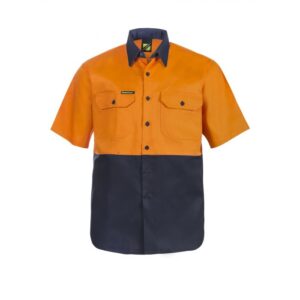 NCC HI VIS TWO TONE SHORT SLEEVE COTTON DRILL SHIRT