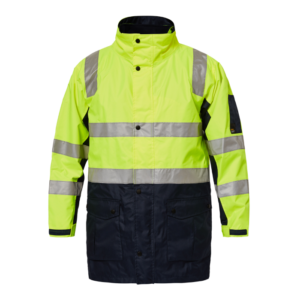 NCC TORNADO HI VIS 4 IN 1 JACKET WITH TAPE