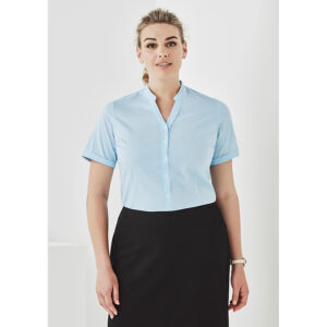 Biz Corp Womens Bordeaux Short Sleeve Shirt