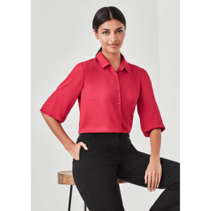 Biz Corp Womens Lucy 3/4 Sleeve Blouse